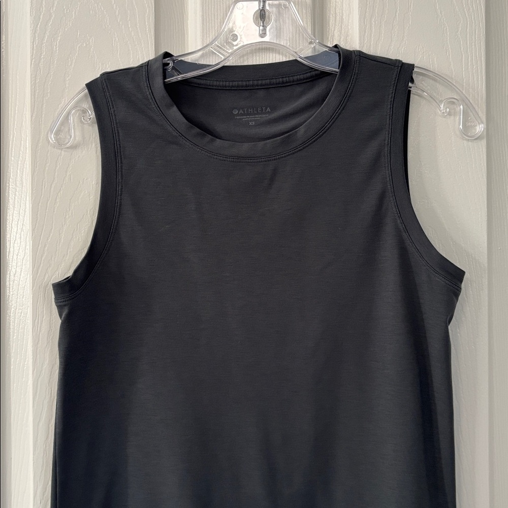 Athleta Dark Gray Athletic Athleisure Tank Top - Picture 3 of 8